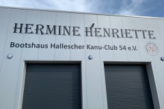 Die neue Bootshalle